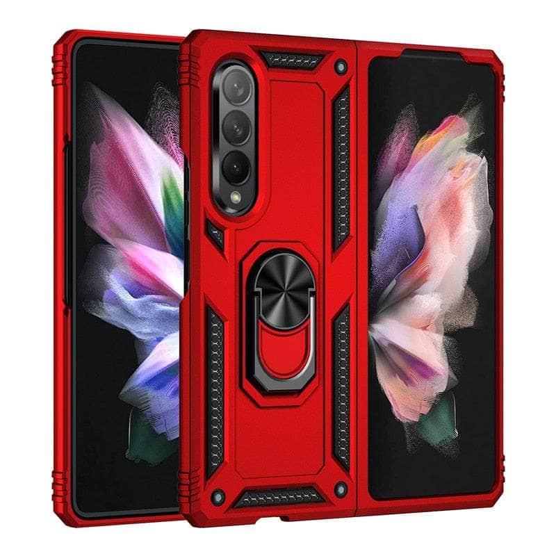 Casebuddy Red / For Z Fold 4 5G Galaxy Z Fold 4 Armor Magnet Ring Holder