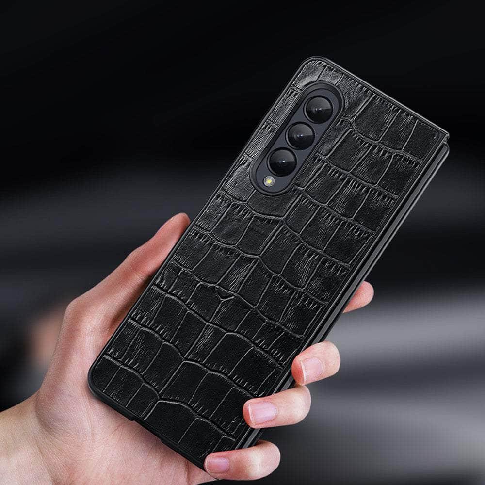 Casebuddy Galaxy Z Fold 4 Crocodile Pattern Bumper