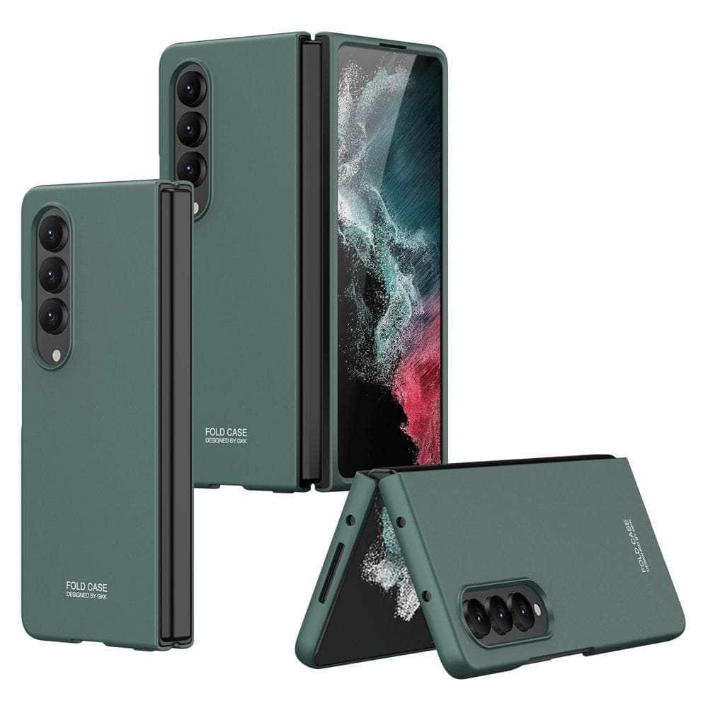 Casebuddy For Galaxy Z Fold 4 / Green Galaxy Z Fold 4 Light Luxury Business Case