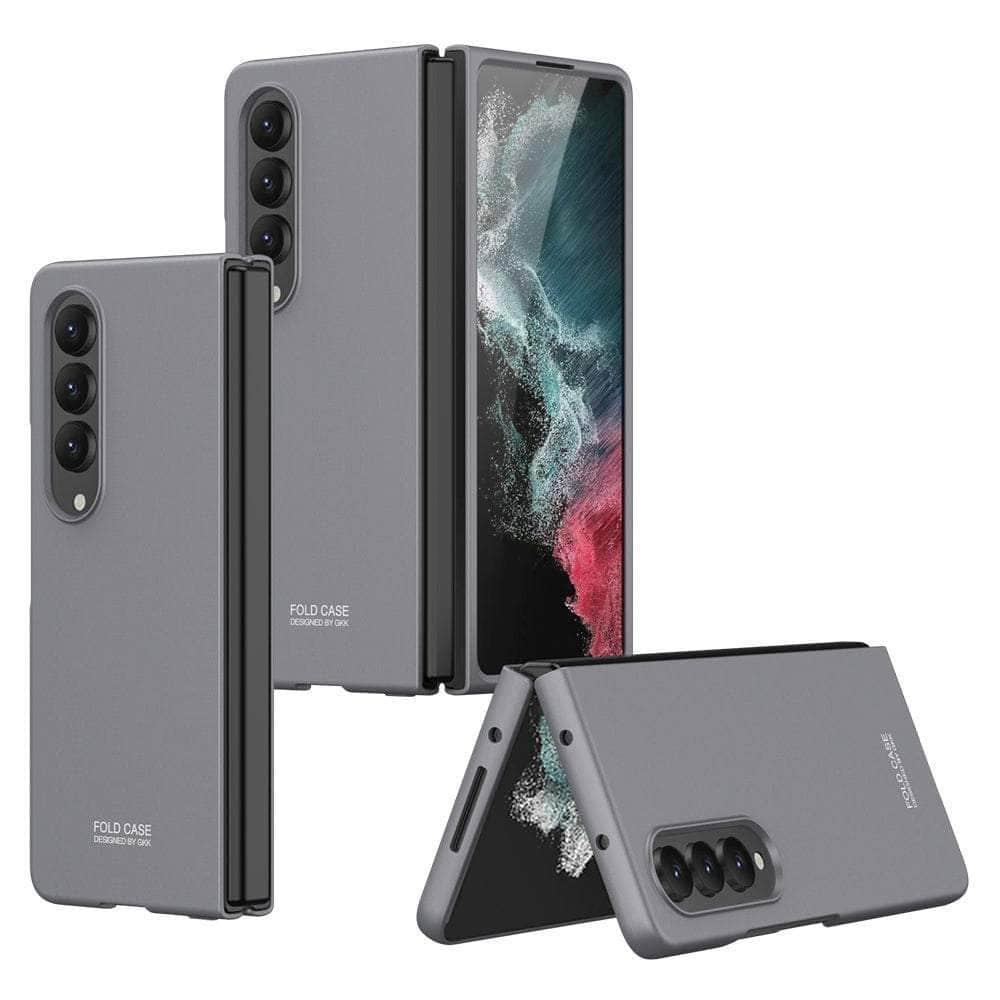 Casebuddy For Galaxy Z Fold 4 / Grey Galaxy Z Fold 4 Light Luxury Business Case