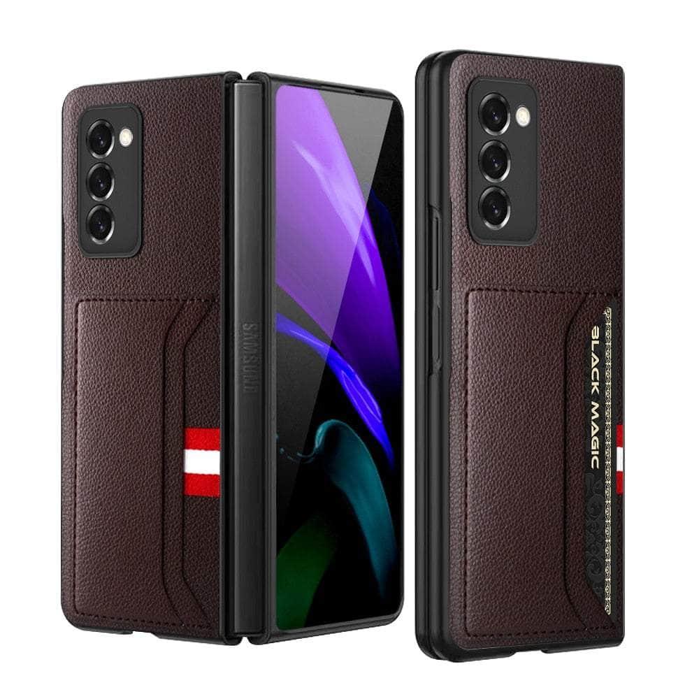 Casebuddy brown / for Galaxy Z Fold 4 Galaxy Z Fold 4 Slim Lightweight Leather Case