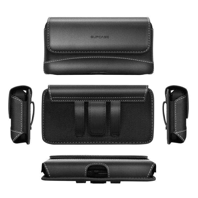 Casebuddy Black / PC + TPU Galaxy Z Fold 4 SUPCASE Wear-Resisting Leather Pouch