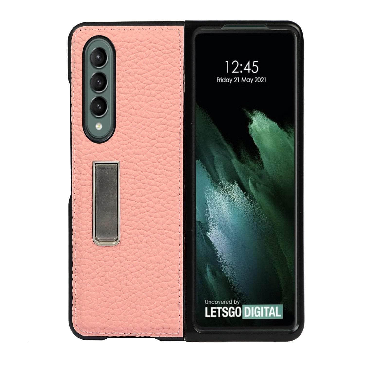 CaseBuddy Australia Casebuddy Genuine Leather Flip Galaxy Z Fold 3 5G Cover