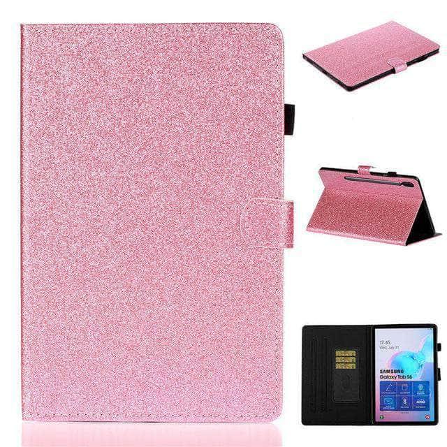 Glitter Case Galaxy Tab S6 10.5 T865 T860 Tablet Flip Stand - CaseBuddy