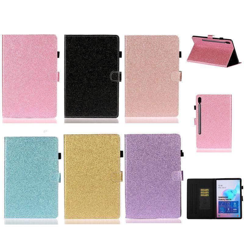 Glitter Case Galaxy Tab S6 10.5 T865 T860 Tablet Flip Stand - CaseBuddy