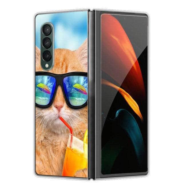 CaseBuddy Australia Casebuddy For Galaxy Z Fold 3 / 5 Hard Plastic Themed Galaxy Z Fold 3 5G Case