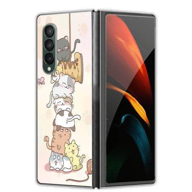 CaseBuddy Australia Casebuddy For Galaxy Z Fold 3 / 45 Hard Plastic Themed Galaxy Z Fold 3 5G Case