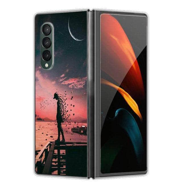 CaseBuddy Australia Casebuddy For Galaxy Z Fold 3 / 46 Hard Plastic Themed Galaxy Z Fold 3 5G Case