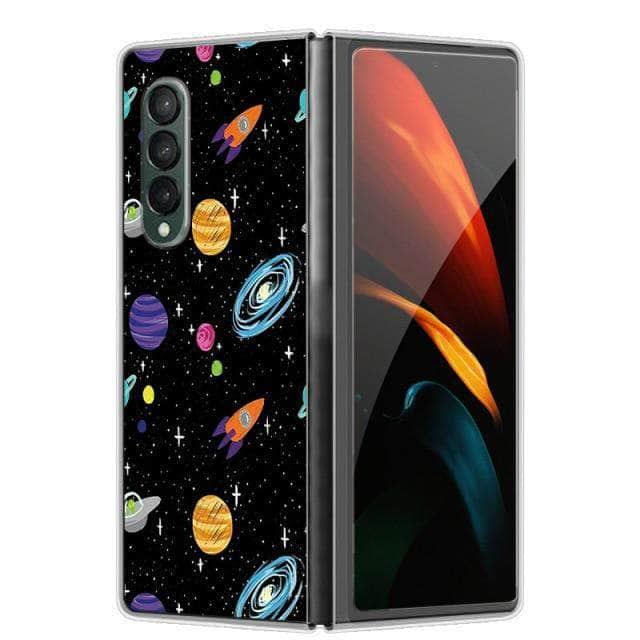 CaseBuddy Australia Casebuddy For Galaxy Z Fold 3 / 47 Hard Plastic Themed Galaxy Z Fold 3 5G Case