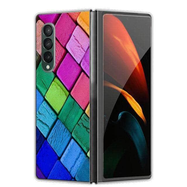 CaseBuddy Australia Casebuddy For Galaxy Z Fold 3 / 26 Hard Plastic Themed Galaxy Z Fold 3 5G Case