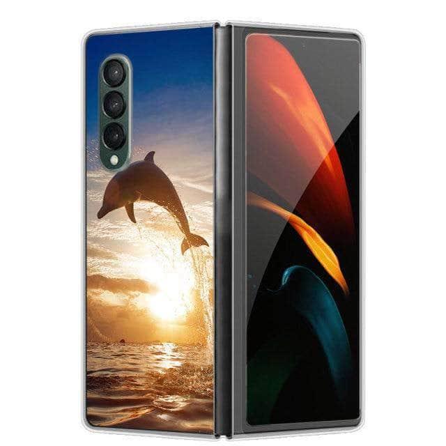 CaseBuddy Australia Casebuddy For Galaxy Z Fold 3 / 35 Hard Plastic Themed Galaxy Z Fold 3 5G Case