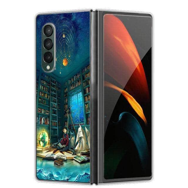 CaseBuddy Australia Casebuddy For Galaxy Z Fold 3 / 53 Hard Plastic Themed Galaxy Z Fold 3 5G Case