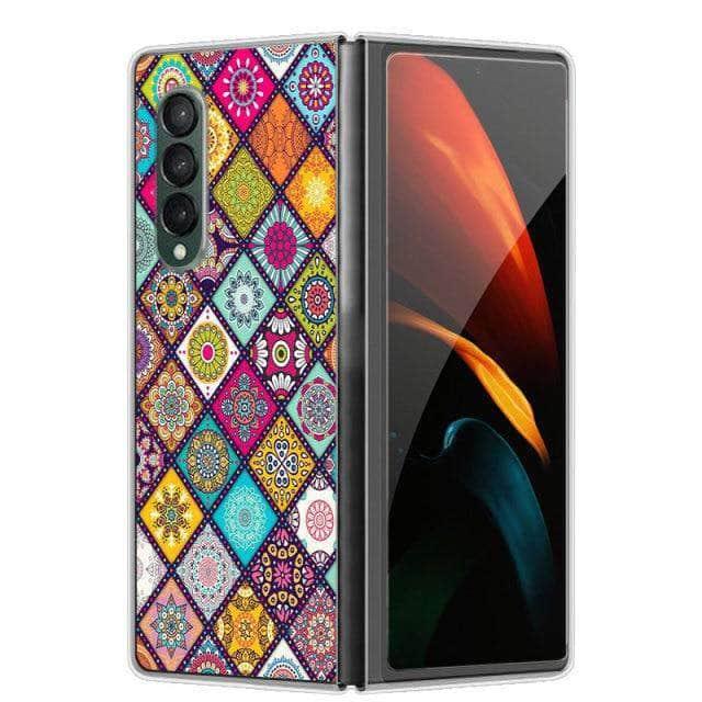 CaseBuddy Australia Casebuddy For Galaxy Z Fold 3 / 23 Hard Plastic Themed Galaxy Z Fold 3 5G Case