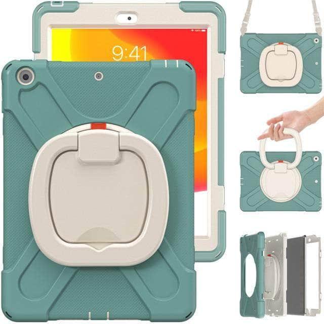 CaseBuddy Australia Casebuddy Jade Green / IPad 5th 6th Gen 9.7 Heavy Duty Rugged iPad 5 & 6 Shockproof Cover