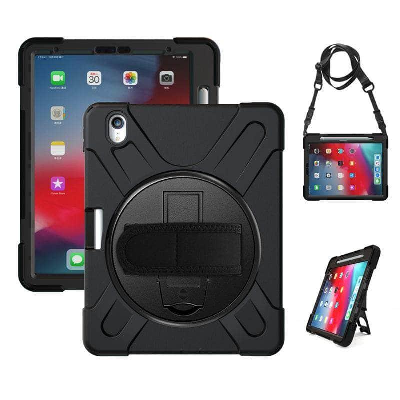 Heavy Duty Shockproof Protective Case iPad Pro 11 2018 with Pencil Holder Shoulder Strap - CaseBuddy