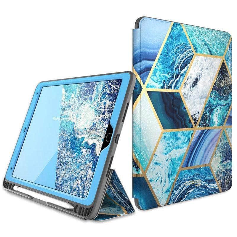 CaseBuddy Australia Casebuddy I-BLASON iPad Air 3 Cosmo Marble Trifold Stand Case