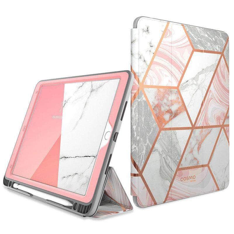 CaseBuddy Australia Casebuddy I-BLASON iPad Air 3 Cosmo Marble Trifold Stand Case