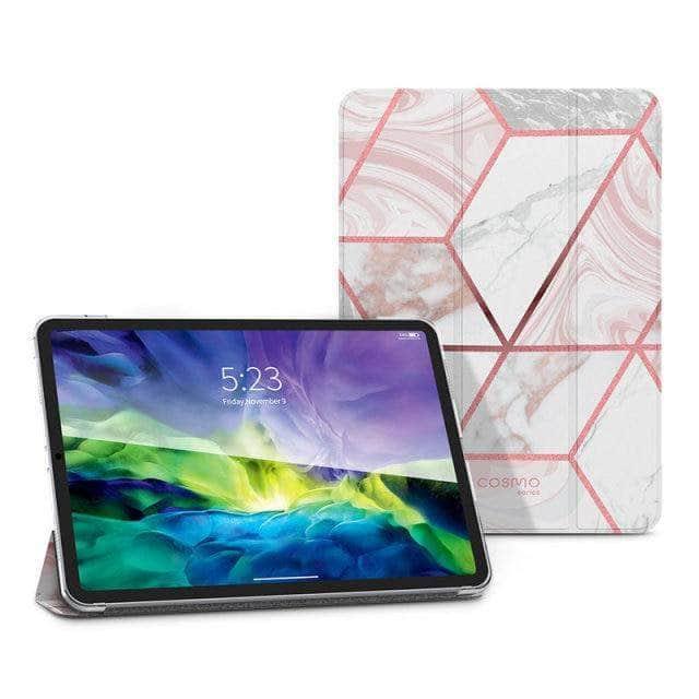 CaseBuddy Australia Casebuddy Marble I-BLASON iPad Pro 11 Case (2021) Cosmo Full-Body Trifold Smart Cover