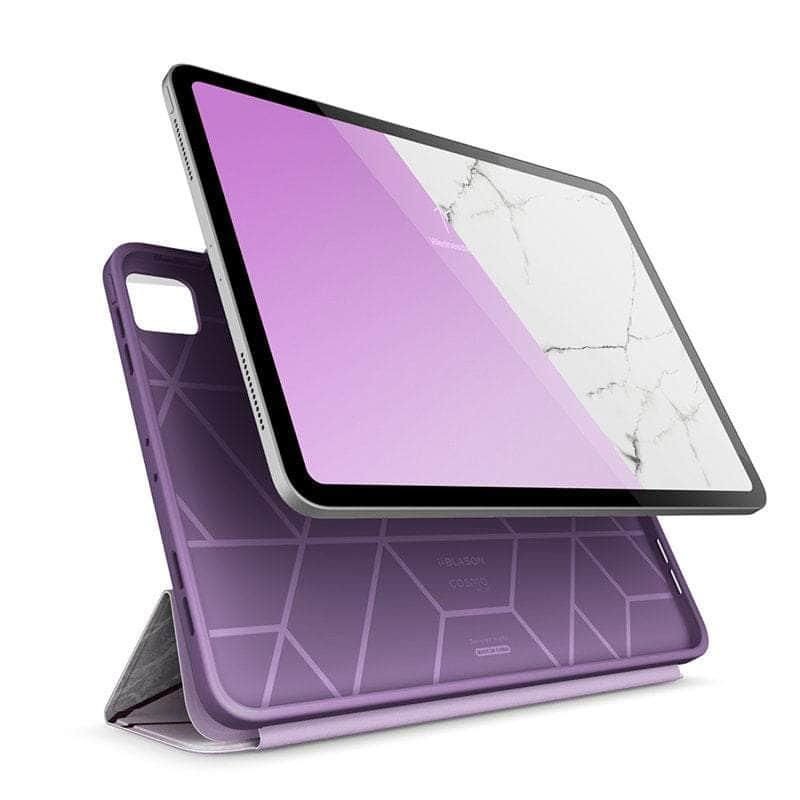 CaseBuddy Australia Casebuddy I-BLASON iPad Pro 12.9 Case (2020) Cosmo Full-Body Trifold Stand Marble Case