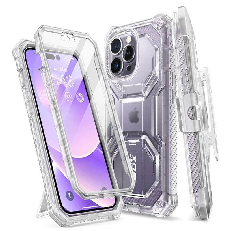 Casebuddy PC + TPU / Frost I-BLASON iPhone 14 Pro Max Armorbox Full-Body Dual Layer Holster