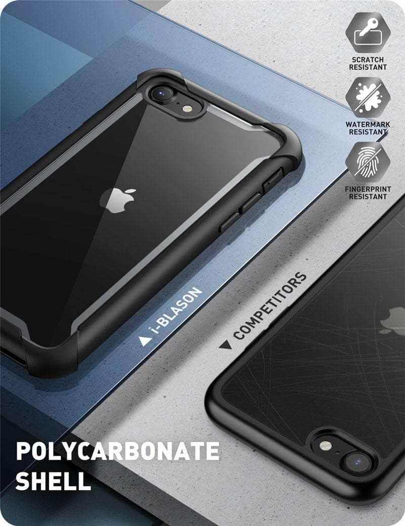 CaseBuddy Australia Casebuddy I-BLASON iPhone SE 2022 Full-Body Rugged Clear Bumper Cover