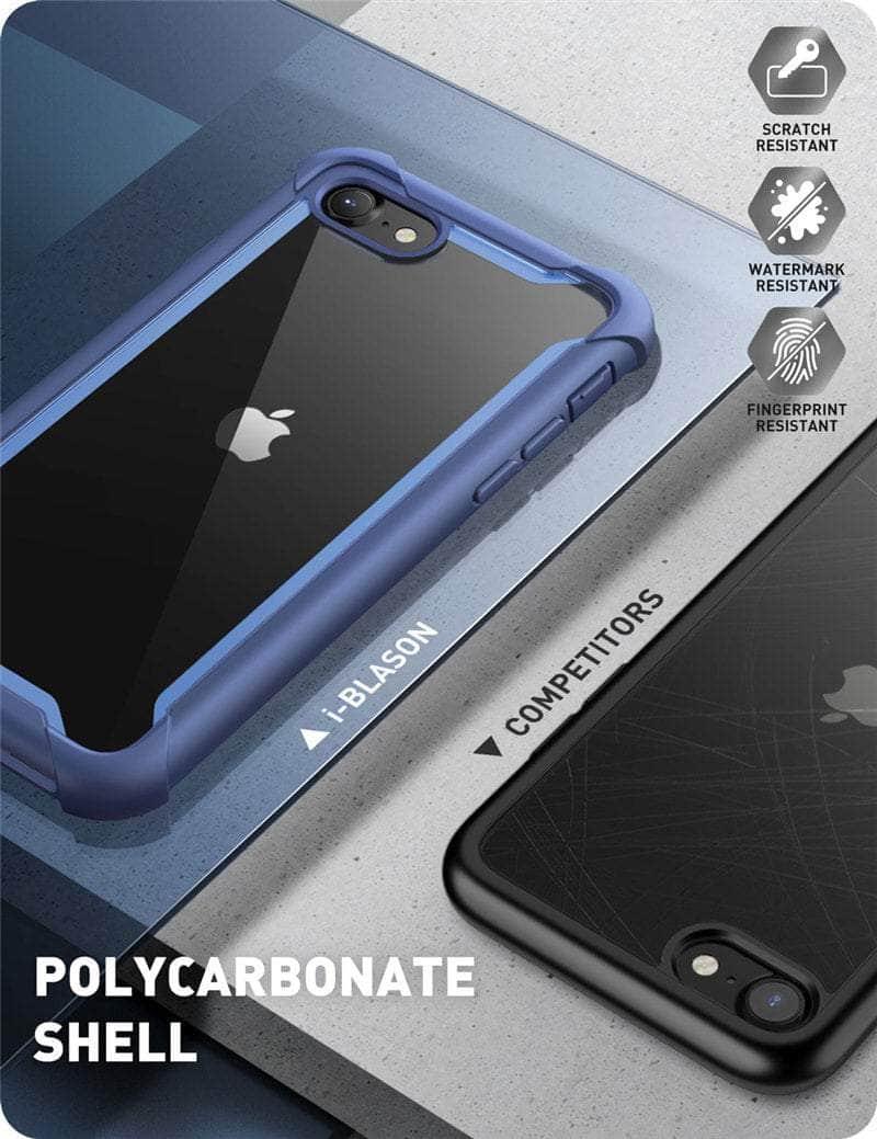 CaseBuddy Australia Casebuddy I-BLASON iPhone SE 2022 Full-Body Rugged Clear Bumper Cover