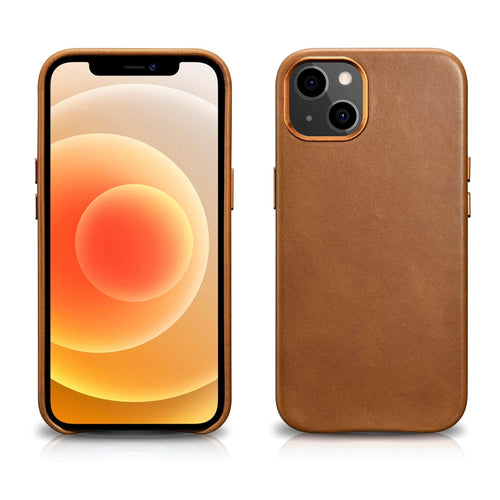 CaseBuddy Australia Casebuddy ICARER Retro Genuine Leather iPhone 13 & 13 Pro Cowhide Case