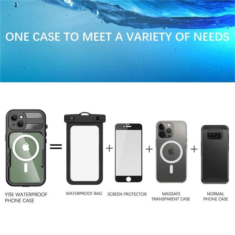 Casebuddy IP68 Waterproof iPhone 14 Pro Diving Wireless Charging Case