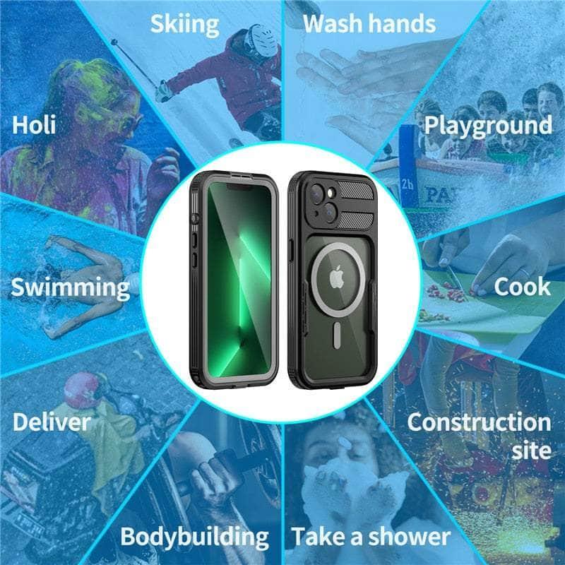 Casebuddy IP68 Waterproof iPhone 14 Pro Diving Wireless Charging Case