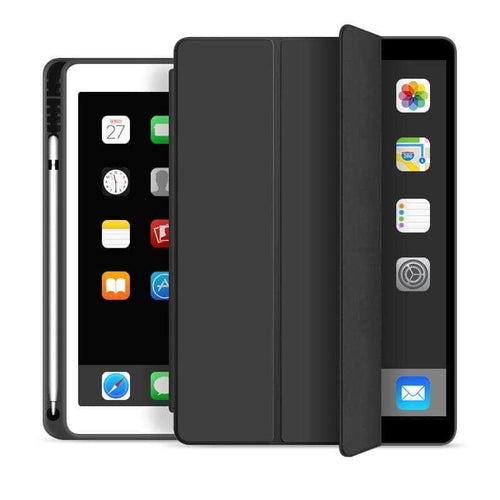 CaseBuddy Casebuddy iPad 10.2 2019/2020 (iPad 7/8) Pencil Holder Slim Tri-fold PU Leather Smart Cover