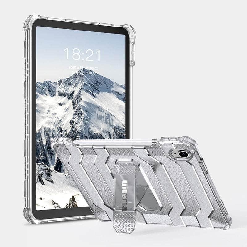 Casebuddy Clear / for iPad 10th Gen iPad 10 2022 Pencil Holder Rugged Kickstand Case