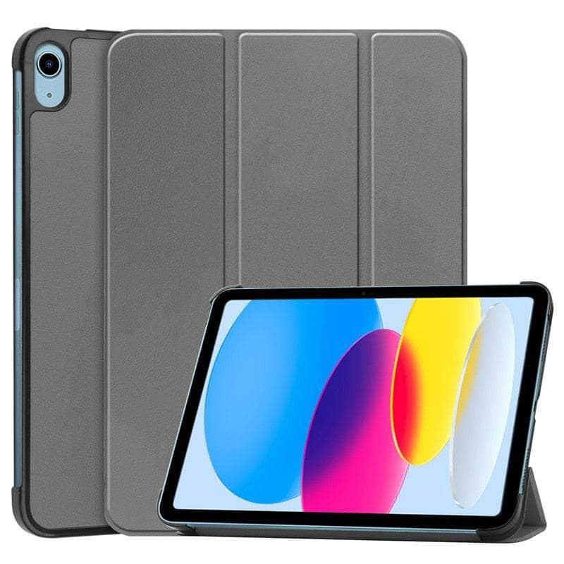 Casebuddy Gray / iPad 10th Gen 2022 iPad 10 9 2022 Magnetic Smart Folio Cover