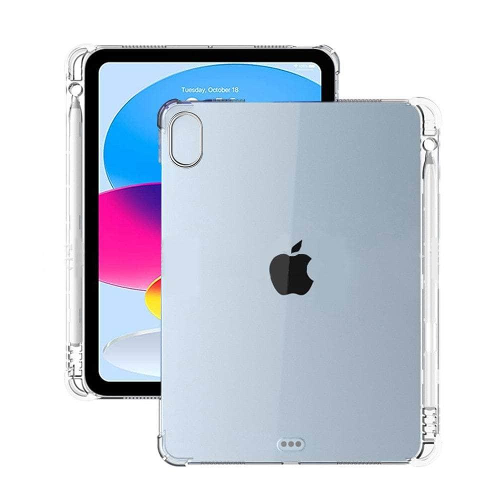 Casebuddy iPad 10 Soft TPU Transparent Pen Holder Case