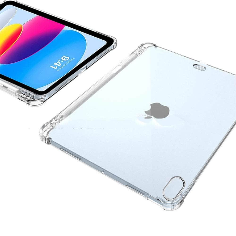 Casebuddy iPad 10 Soft TPU Transparent Pen Holder Case