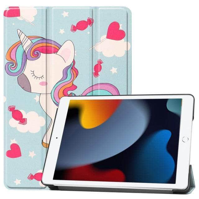 CaseBuddy Australia Casebuddy XCM / For 10.2 9th 2021 iPad 9 Leather Tri-fold Smart Cover