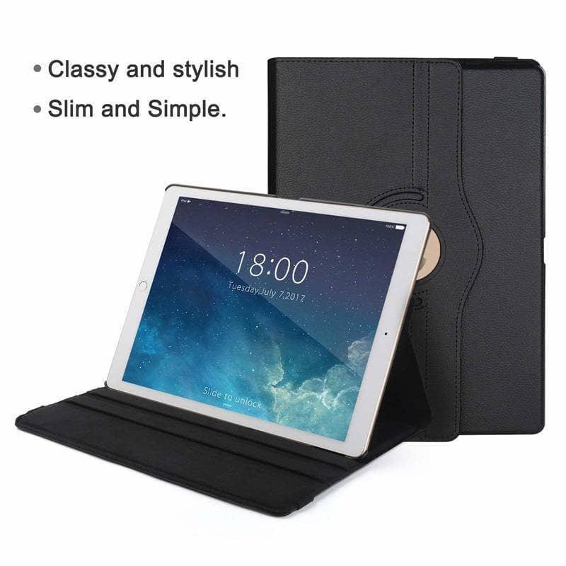 iPad Air 3 10.5 2019 A2152 A2123 A2153 360 Degree Rotating Leather Look Smart Shell Case - CaseBuddy