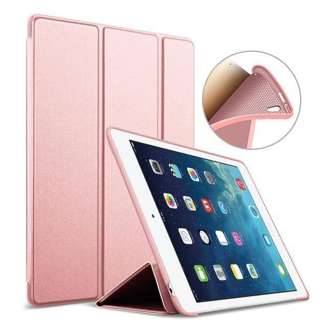 iPad Air 3 10.5 2019 Leather Look Silicone Soft Back Smart Cover - CaseBuddy