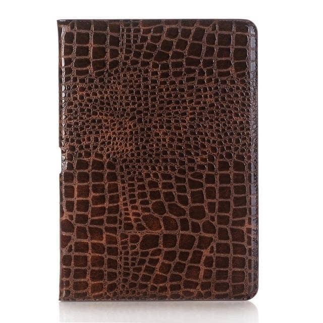 iPad Air 3 10.5 2019 Premium Crocodile Pattern Leather Look Tablet Smart Cover - CaseBuddy