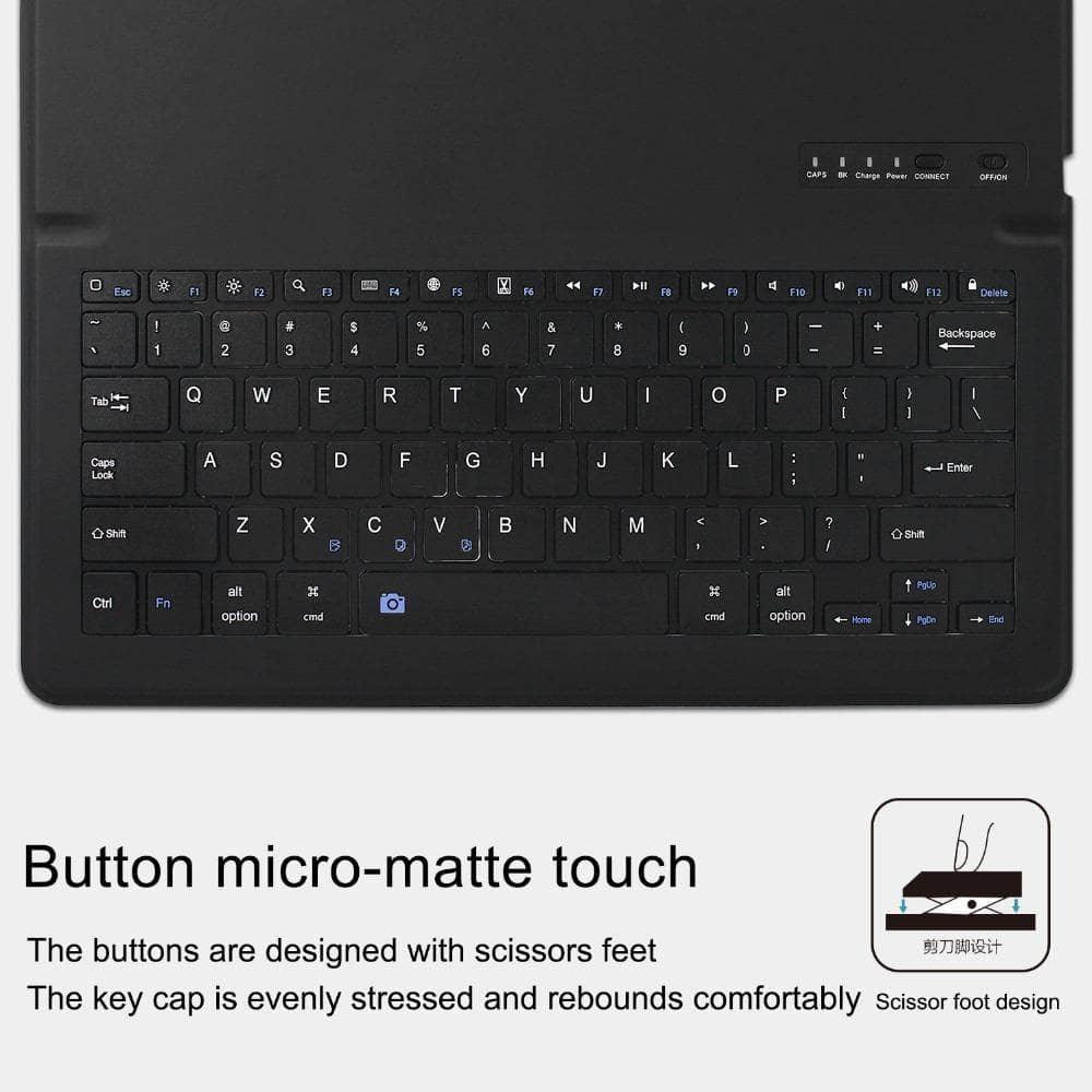 iPad Air 3 2019 Bluetooth Keyboard Built-in Pencil Holder Smart Folding Tablet Case - CaseBuddy