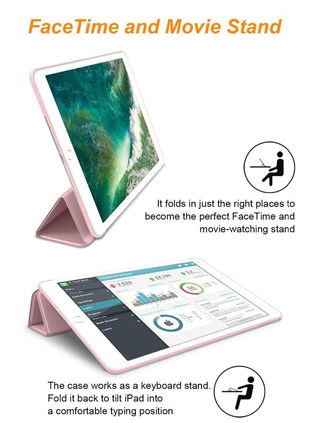 iPad Air 3rd Generation 10.5 Case Smart Cover Trifold Stand Soft Back Cover - CaseBuddy