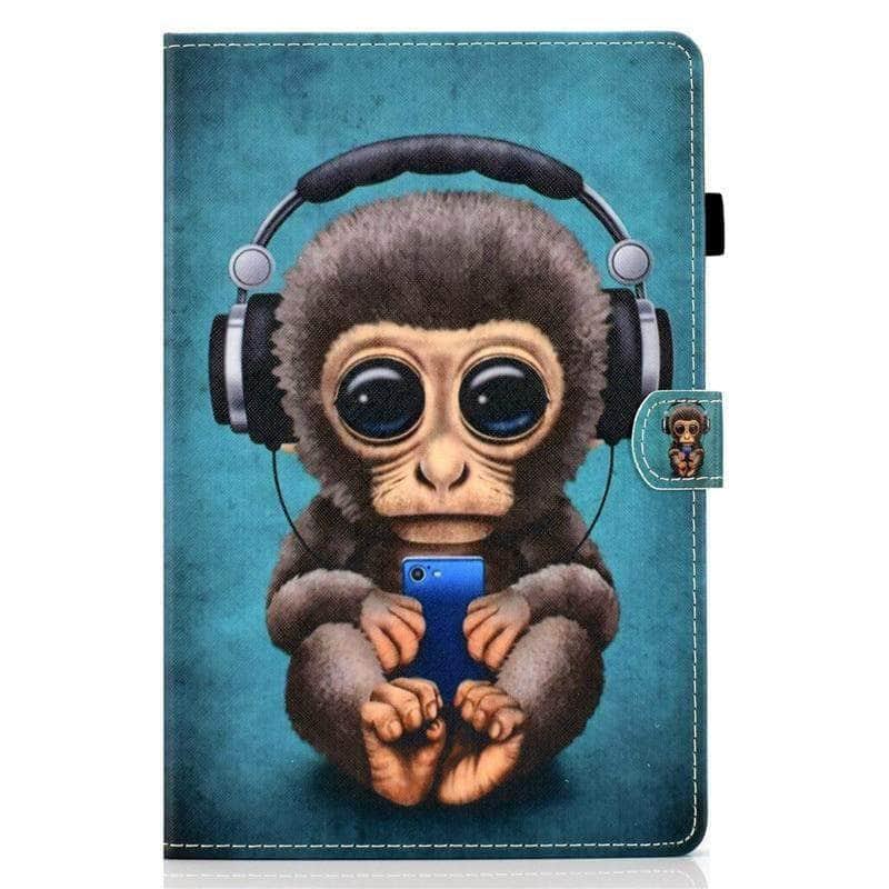 CaseBuddy Australia Casebuddy iPad Air 4 10.9 2020 Cartoon Colours Leather Stand Case