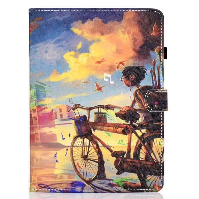 iPad Air 4 10.9 2020 Cartoon Prints Leather Stand Case - CaseBuddy