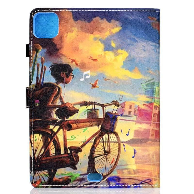 iPad Air 4 10.9 2020 Cartoon Prints Leather Stand Case - CaseBuddy