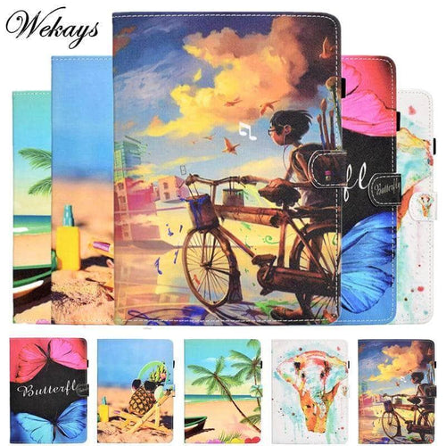 iPad Air 4 10.9 2020 Cartoon Prints Leather Stand Case - CaseBuddy