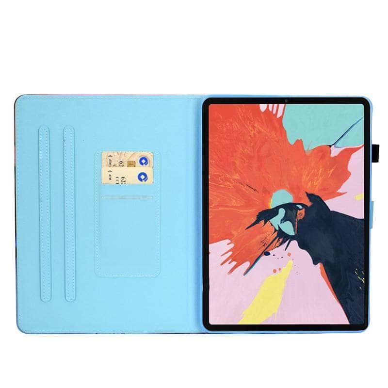 iPad Air 4 10.9 2020 Cartoon Prints Leather Stand Case - CaseBuddy