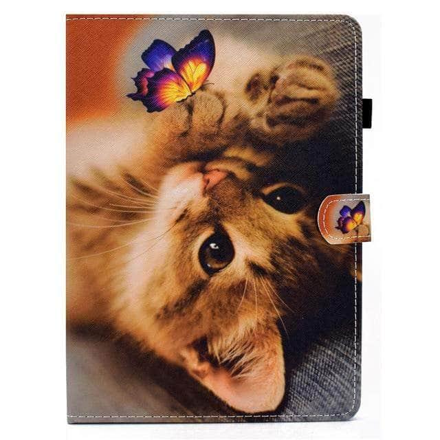 iPad Air 4 10.9 2020 Cat Cartoon Leather Cover - CaseBuddy