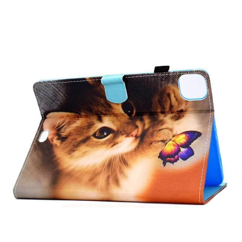 iPad Air 4 10.9 2020 Cat Cartoon Leather Cover - CaseBuddy