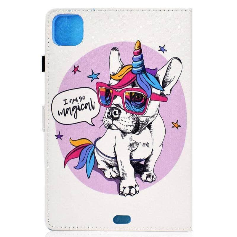 CaseBuddy Australia Casebuddy iPad Air 4 10.9 2020 Dogs Leather Stand Case