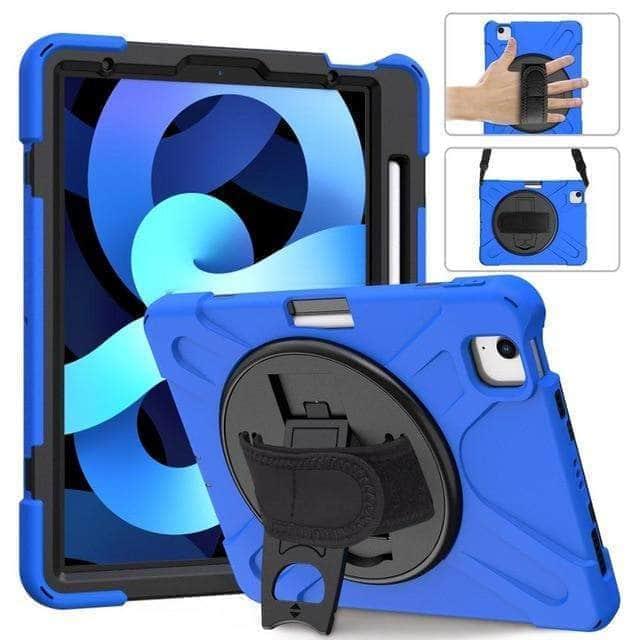 CaseBuddy Australia Casebuddy Blue iPad Air 4 10.9 2020 Heavy Duty Shockproof Rugged Hybrid Protective Case