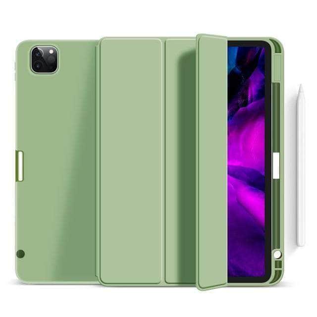 CaseBuddy Australia Casebuddy Matcha green / Air 4 10.9 iPad Air 4 10.9 Wireless Charge Pencil Holder Smart Case